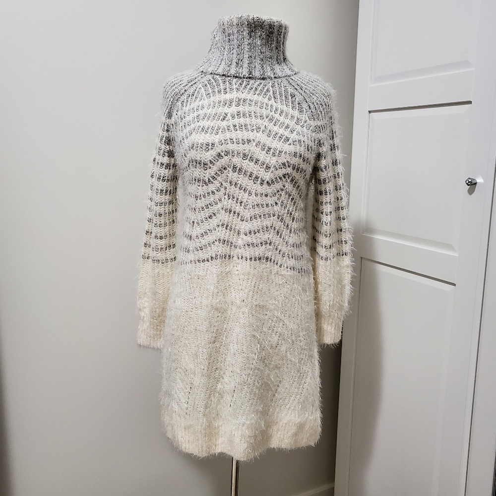 Anthropologie Sleeping on Snow Turtleneck Sweater Dress XS